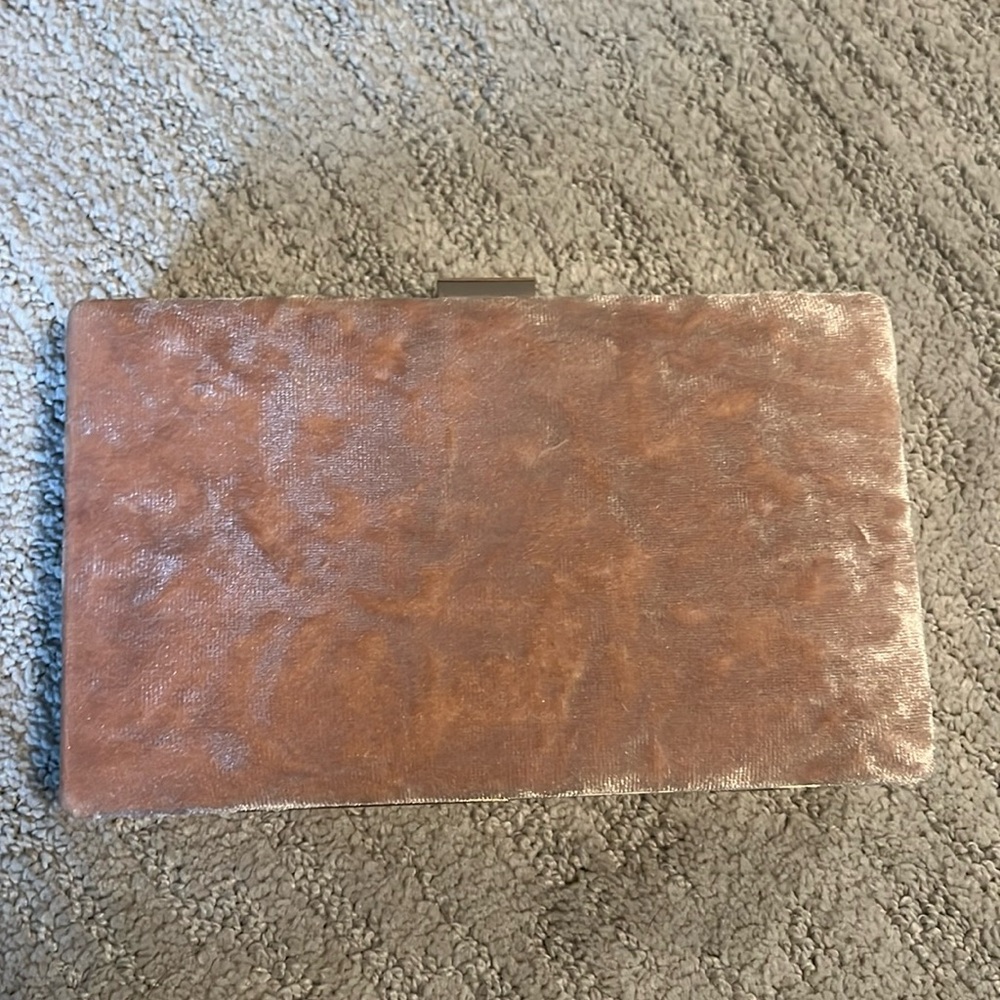 Pink Velvet Box Clutch